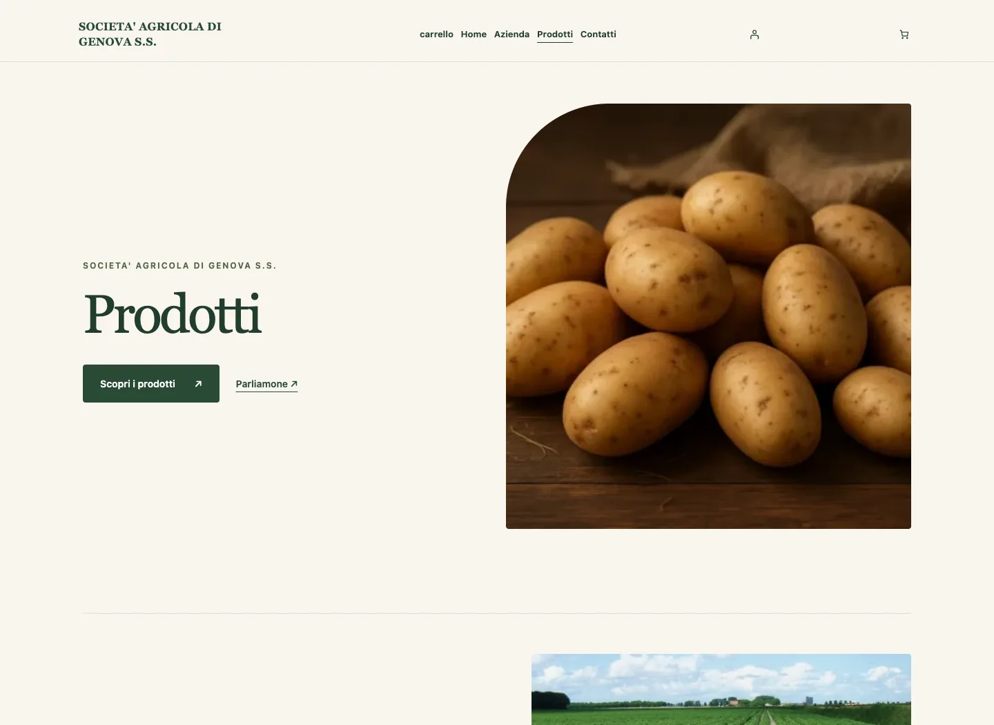 Anteprima del sito web di Agricola Di Genova